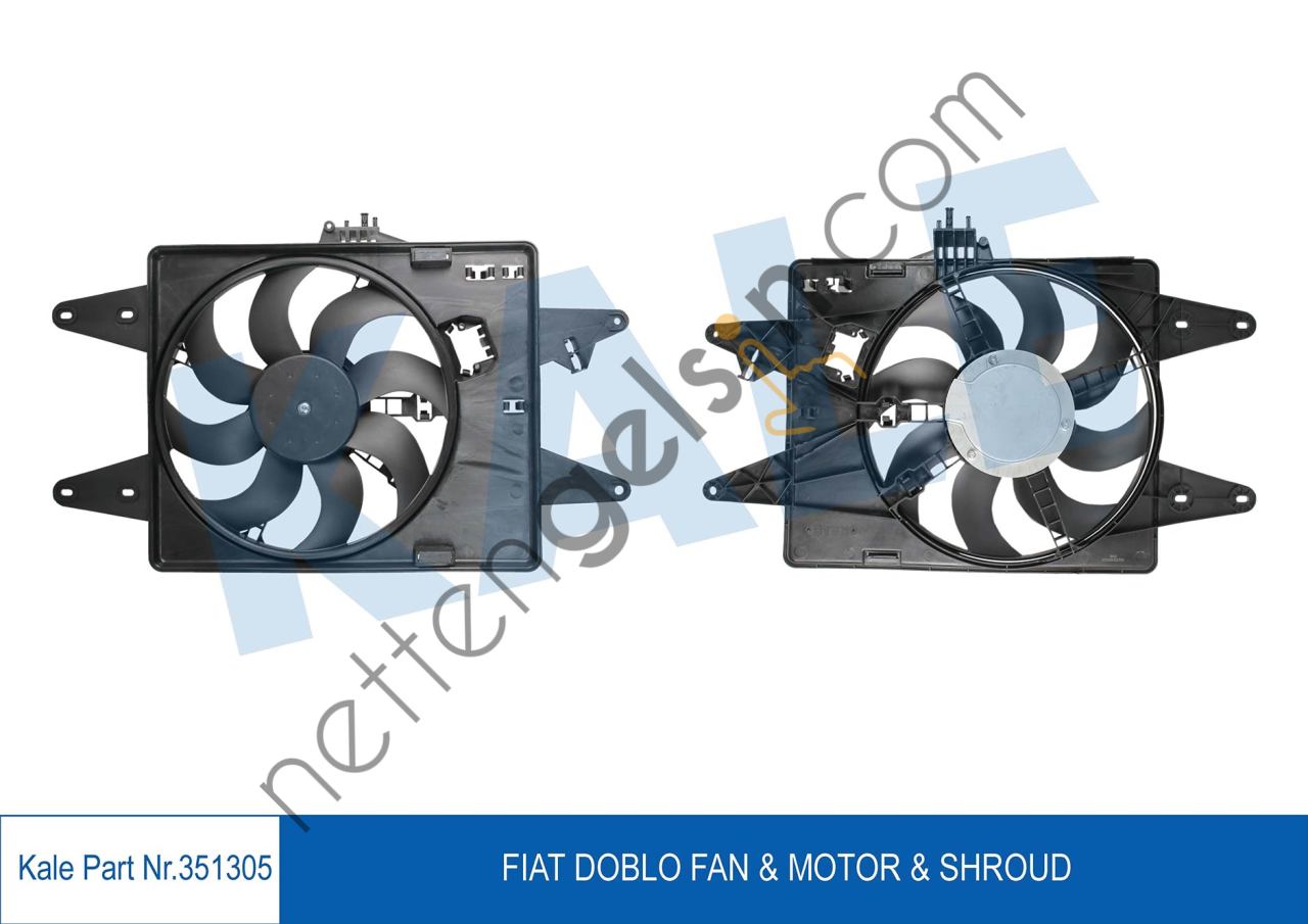 KALE 351305 FAN MOTORU (DAVLUMBAZLI) DOBLO 1,9D 01=> 1,3MJET 05=> (TEKLI)  FIAT BİNEK FAN MOTORU