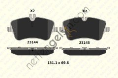 KALE B 23144 198 15 KD11 FREN BALATASI ON W202 93>00 W203 00>07 CL203 02>08 C209 02>09 R171 04>11  MERCEDES BİNEK FREN BALATASI