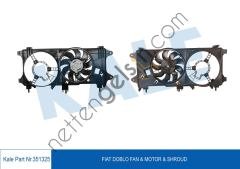 KALE 351325 FAN MOTORU (DAVLUMBAZLI) DOBLO 1,3 MJET 04=>06 / 1,9D 01=> (NAC)  FIAT BİNEK FAN MOTORU