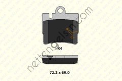 KALE B 23078 159 04 KD11 FREN BALATASI ARKA S-CLASS W220 98>05 C215 99>06  MERCEDES BİNEK FREN BALATASI
