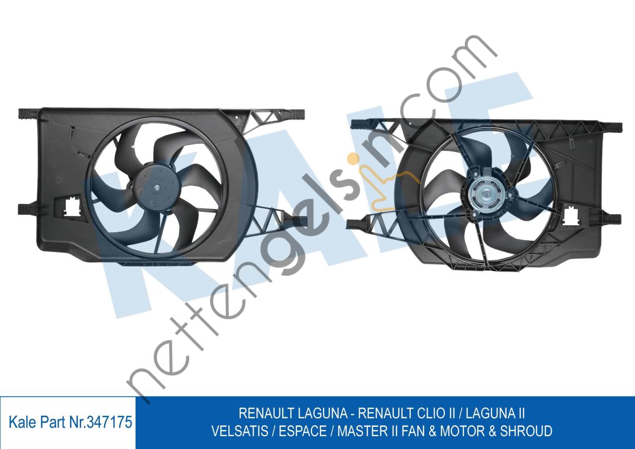 KALE 347175 FAN MOTORU DAVLUMBAZLI LAGUNA CLIO II LAGUNA II MASTER II ESPACE IV VEL SATIS  RENAULT BİNEK FAN MOTORU