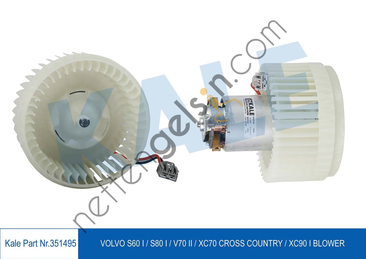 KALE 351495 KALORIFER MOTORU VOLVO S60 I / S80 I / V70 II / XC70 CROSS COUNTRY / XC90 I  VOLVO BİNEK KALORİFER MOTORU