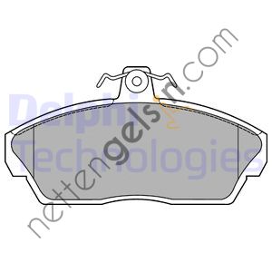 DELPHI LP1450 ON FREN BALATASI LAND ROVER FREELANDER 1,8/2,0 98-06  HONDA BİNEK FREN BALATASI