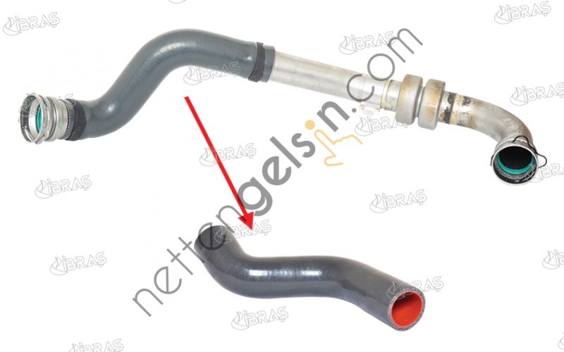 IBRAS 11457 TURBO HORTUMU METAL BORU HARIC MEGANE III FLUENCE 1,5 DCI 85 / 105 HP  RENAULT BİNEK TURBO HORTUMU