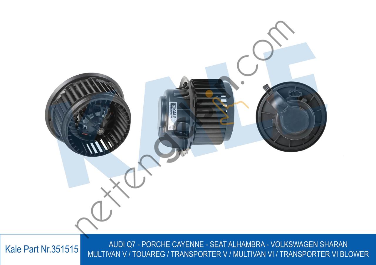 KALE 351515 KALORIFER MOTORU Q7 07>15 TOUAREG 03>10 ALHAMBRA SHARAN 11> T5 T6 03>  VW-AUDI-SEAT-SKODA BİNEK KALORİFER MOTORU