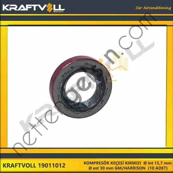 KRAFTVOLL 19011012 KOMPRESÖR KEÇESI KIRMIZI Ø int 15,7 mm Ø est 30 mm GM/HARRISON (10 ADET)  GENEL BİNEK KLIMA SISTEM ÜRÜNLERI