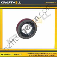 KRAFTVOLL 19011012 KOMPRESÖR KEÇESI KIRMIZI Ø int 15,7 mm Ø est 30 mm GM/HARRISON (10 ADET)  GENEL BİNEK KLIMA SISTEM ÜRÜNLERI