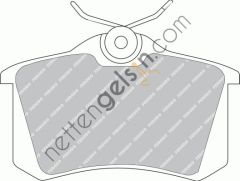 FERODO FDB541W ARKA FREN BALATASI IBIZA-CORDOBA - GOLF III-PASSAT III-IV-POLO III  1E0698451 (DELPHI LP571 EŞDEĞERİ) VW-AUDI-SEAT-SKODA BİNEK FREN BALATASI