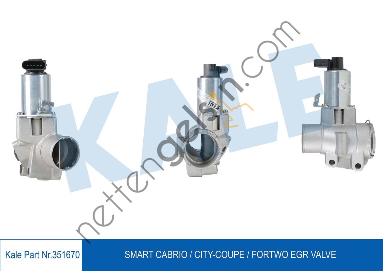 KALE 351670 EGR VALFI (OM660) SMART FORTWO Coupe (450) 04>07 FORTWO Coupe (450) CITY-COUPE (450) 02>04  SMART BİNEK EGR VALFİ