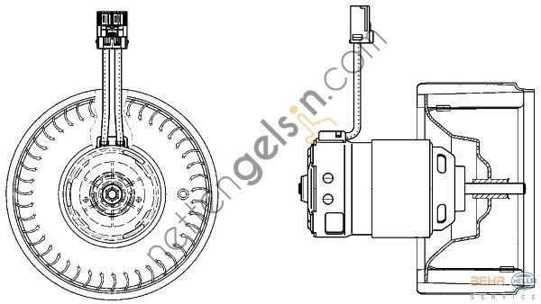 BEHR AB22000P KALORİFER MOTORU VOLVO S60 2.0(AB22000P) 9171479 VOLVO