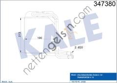 KALE 347380 KALORIFER RADYATORU TRANSPORTER T5 T6 03>  VW-AUDI-SEAT-SKODA BİNEK KALORİFER RADYATÖRÜ