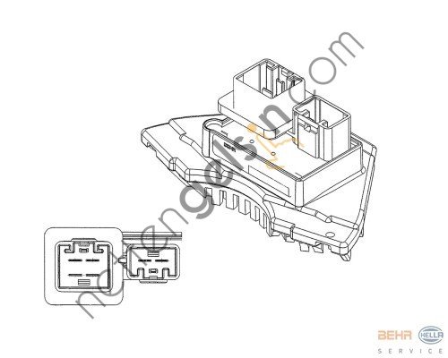 BEHR ABR35000P KALORİFER MOTORU VOLVO S60 2.0T(ABR35000P) 9171541 VOLVO