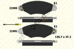 KALE B 21980 180 15 ON FREN BALATASI KANGOO 1,9D KANGOO 1,5DCI XSARA 1,4 1,5 P206 425166 (BOSCH 0986TB2043 EŞDEĞERİ) RENAULT BİNEK FREN BALATASI (ÖN)