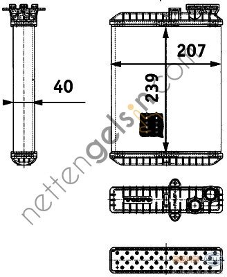 BEHR AH90000P KALORİFER PETEĞİ VOLVO S60 2.0(AH90000P) 9171503 VOLVO