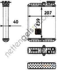 BEHR AH90000P KALORİFER PETEĞİ VOLVO S60 2.0(AH90000P) 9171503 VOLVO