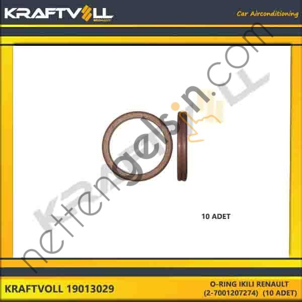 KRAFTVOLL 19013029 O-RING IKILI RENAULT (2-7001207274) (10 ADET)  GENEL BİNEK KLIMA SISTEM ÜRÜNLERI