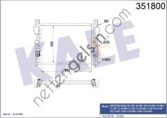 KALE 351800 MOTOR SU RADYATORU S-CLASS W220 98>05 C215 99>06  MERCEDES BİNEK MOTOR SU RADYATORU