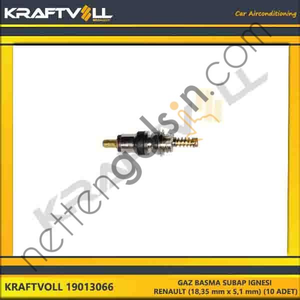 KRAFTVOLL 19013066 GAZ BASMA SUBAP IGNESI RENAULT (18,35 mm x 5,1 mm) (10 ADET)  GENEL BİNEK KLIMA SISTEM ÜRÜNLERI