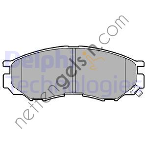 DELPHI LP1010 ON FREN BALATASI MITSUBISHI L200 96-07 (FISLI)  MITSUBISHI BİNEK FREN BALATASI