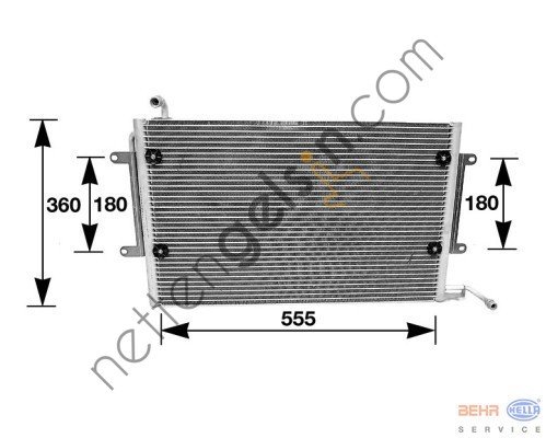 BEHR AC172000S KLİMA RADYATÖRÜ VW GOLFIII(AC172000S) 1H0820413 VW