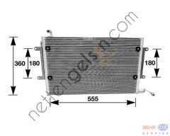 BEHR AC172000S KLİMA RADYATÖRÜ VW GOLFIII(AC172000S) 1H0820413 VW