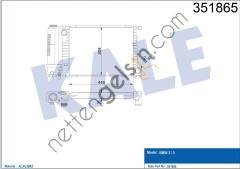KALE 351865 MOTOR SU RADYATORU BMW E30 E36 M30 M43 M44 M52 M20 M50  BMW BİNEK MOTOR SU RADYATORU