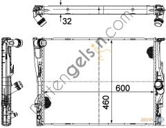 BEHR CR1711000P RADYATÖR E-81/87/90/91 (OTOMATİK)(CR1711000P) 17117562079 BMW