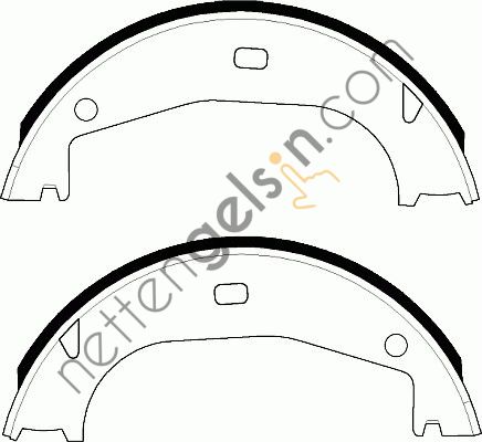 FERODO FSB546 EL FREN PABUC BALATA BMW 3 (95-98) Z3 (99-03) (160x25)  BMW BİNEK FREN BALATASI