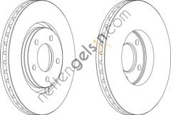 FERODO DDF1372 FREN AYNASI  CHRYSLER BİNEK FREN DİSKİ