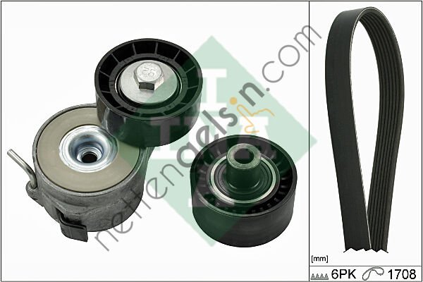 INA 529004610 V KAYIS SETI  PEUGEOT-CITROEN BİNEK V KAYIS GERGI SETI