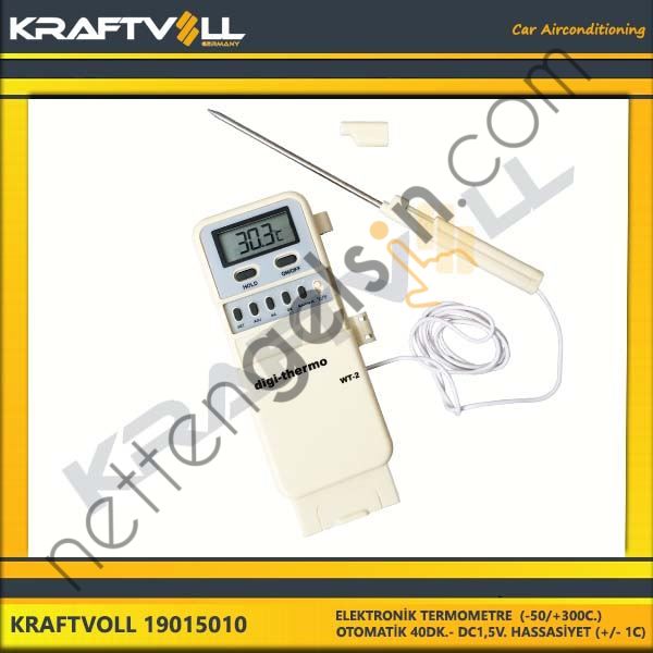 KRAFTVOLL 19015010 ELEKTRONIK TERMOMETRE (-50/+300C.-OTOMATIK KAPANMA 40DK.- DC1,5V. HASSASIYET (+/- 1C)  GENEL BİNEK KLIMA SISTEM ÜRÜNLERI