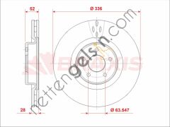BRAXIS AE0998 ON FREN DIKS AYNA FOCUS II 04>11 2.5 ST  FORD BİNEK