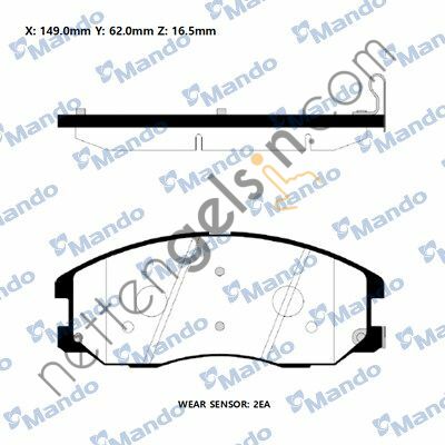 MANDO MPD28 FREN BALATASI OPEL ANTARA/CHEVROLET CAPTIVA ÖN 96626070 OPEL