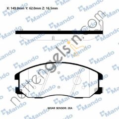 MANDO MPD28 FREN BALATASI OPEL ANTARA/CHEVROLET CAPTIVA ÖN 96626070 OPEL