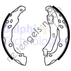 DELPHI LS1929 ARKA FREN BALATASI (PABUCLU) RENAULT CLIO II 98>03 CLIO IV 12> SYMBOL II 08> SYMBOL III 14> DACIA LOGAN 04> DACIA SANDERO II 08> DUSTER 10> NISSSAN MICRA IV 10>15 NOTE 13>  DACIA BİNEK FREN BALATASI
