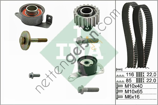 INA 530010410 EKSANTRIK RULMAN KITI (TRIGER SETI) ESCORT MONDEO II 1,8D 95 00  FORD BİNEK TRİGER SETİ