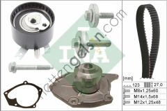 INA 530019731 TRIGER EKSANTRIK SETI DEVIRDAIMLI 123×270 CLIO II-III MEGANE FLUENCE KANGOO DUSTER FLUANCE SCENIC CA  NISSAN BİNEK TRİGER SETİ