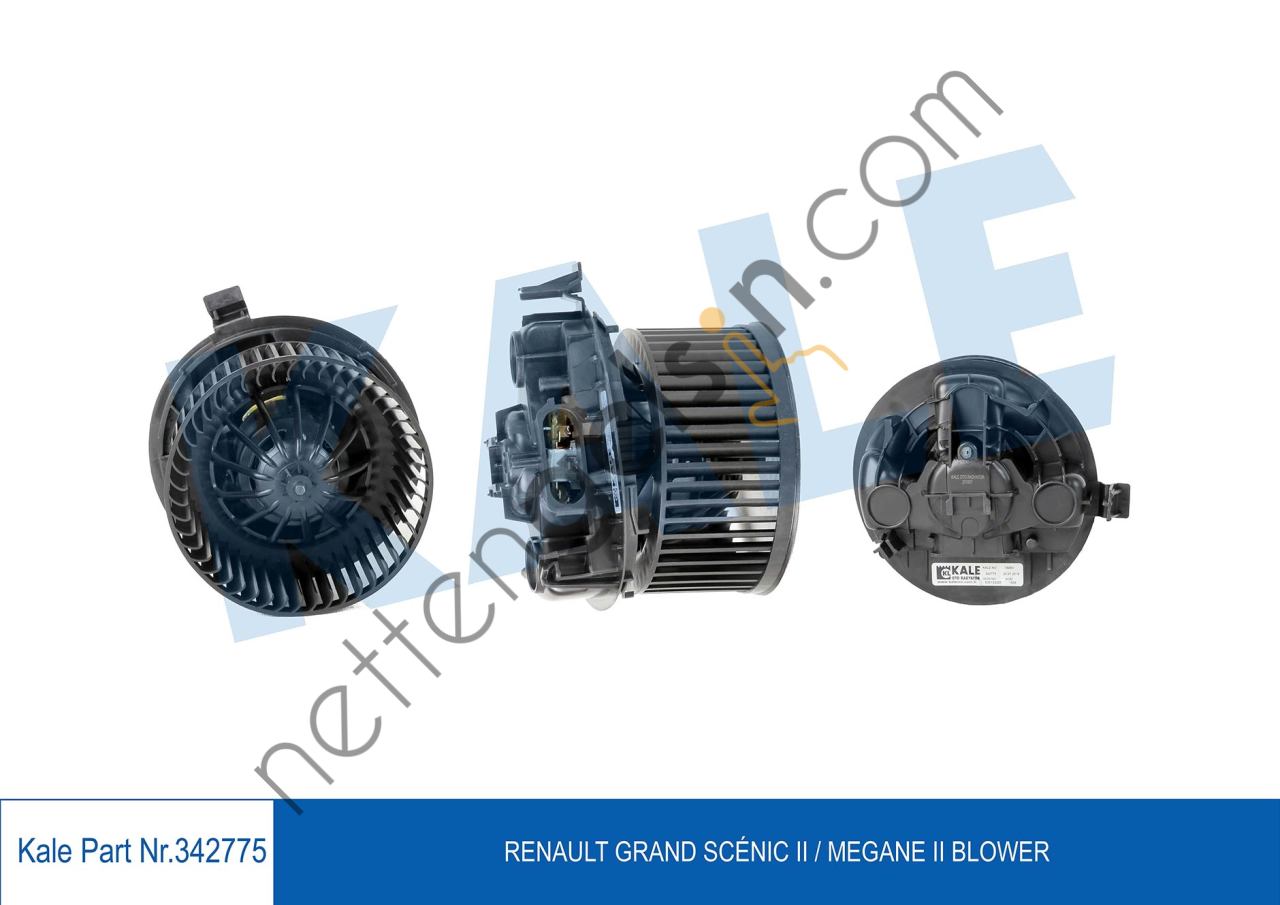 KALE 342775 FAN KALORIFER MOTORU MEGANE II SCENIC II  RENAULT BİNEK FAN MOTORU