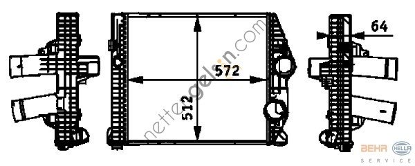 BEHR CI114000P İNTERCOOL RADYATÖRÜ 904 ATEGO Y.MODEL (CI114000P) A97033 MERCEDES