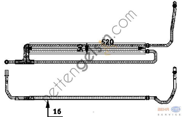 BEHR CLC54000P DİREKSİYON YAĞ SOĞUTUCUSU E 60/63(CLC54000P) 17217559960 BMW