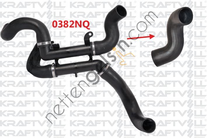 KRAFTVOLL 10031508 TURBO HORTUM C5 II C5 III P407 INTERCOLL RADYATORUN USTUNE GELEN (0382RX)  PEUGEOT-CITROEN BİNEK TURBO HORTUMU