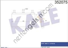 KALE 352075 KALORIFER RADYATORU BMW E60 E63 E64  BMW BİNEK KALORİFER RADYATÖRÜ