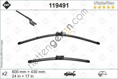 SWF 119491 SİLECEK TAKIM VISIOFLEX OPEL COMBO E (600+430) ÖN 9820343580 OPEL