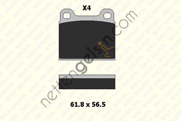 KALE B 21035 155 04 FREN BALATASI ARKA W126 85>91 C126 87>91 W116 75>80 C107 74>81  MERCEDES BİNEK FREN BALATASI