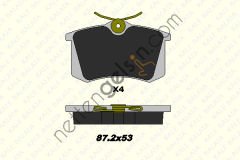 KALE B 20961 172 34 ARKA FREN BALATASI GOLF IV BORA AUDI A1 A3 A4 A6 A8 ALTEA CORDOBA IBIZA III IV V / MEGANE II III MEGANE IV HB FLUENCE / C3 P307 P1007 PARTNER II BERLINGO II C3 PICASSO C3 III DS3 P207 1.4I 1.6I 16V 2.0I 2.0HD P308 C4 P807 C8  V