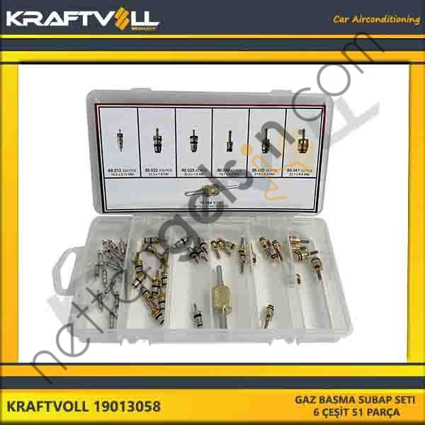 KRAFTVOLL 19013058 GAZ BASMA SUBAP SETI 6 ÇESIT 51 PARÇA  GENEL BİNEK KLIMA SISTEM ÜRÜNLERI