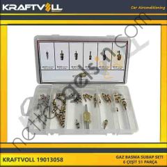 KRAFTVOLL 19013058 GAZ BASMA SUBAP SETI 6 ÇESIT 51 PARÇA  GENEL BİNEK KLIMA SISTEM ÜRÜNLERI