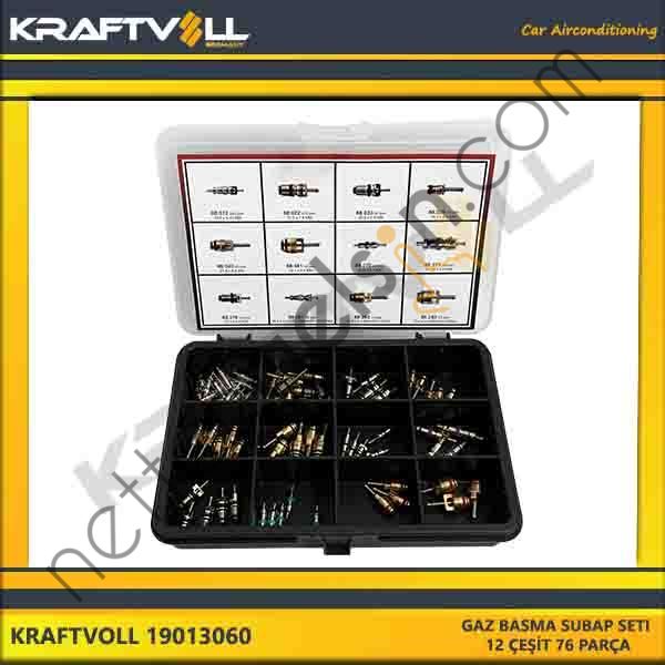 KRAFTVOLL 19013060 GAZ BASMA SUBAP SETI 12 ÇESIT 76 PARÇA  GENEL BİNEK KLIMA SISTEM ÜRÜNLERI