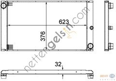BEHR CR766000P RADYATÖR E-60/61 N-54 E-65/66 M-57 N 17117795138 BMW