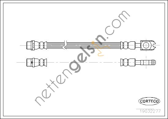 CORTECO 19032277 FREN HORTUMU VW ARKA A6 QUATTRO 34 CM 4B0611775C VW